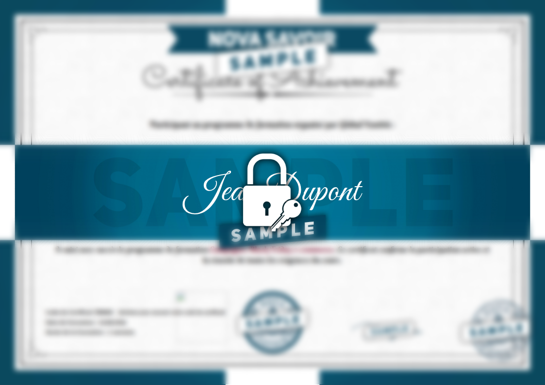 Exemple de certificat Campagnes Black Friday e-commerce
