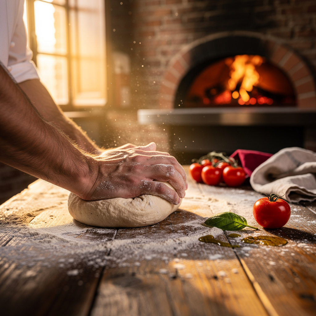 Pizza italienne : pâte et cuisson