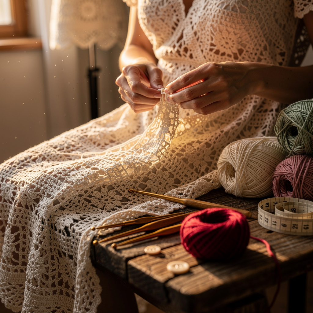 Conception de vêtements au crochet