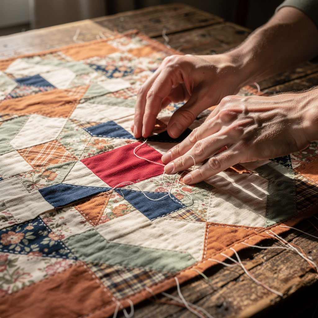 Conception de courtepointes en patchwork