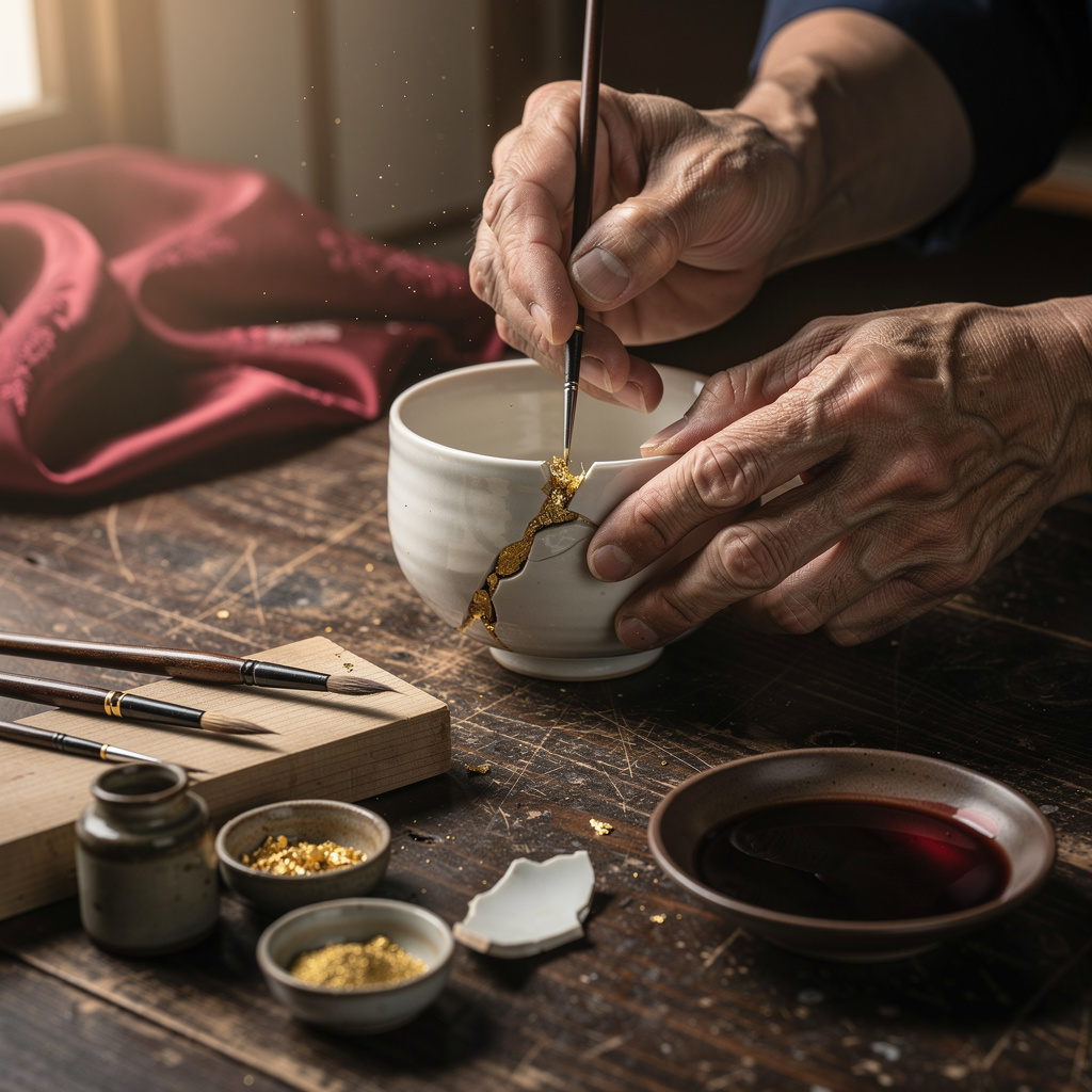 Kintsugi : restauration de céramique