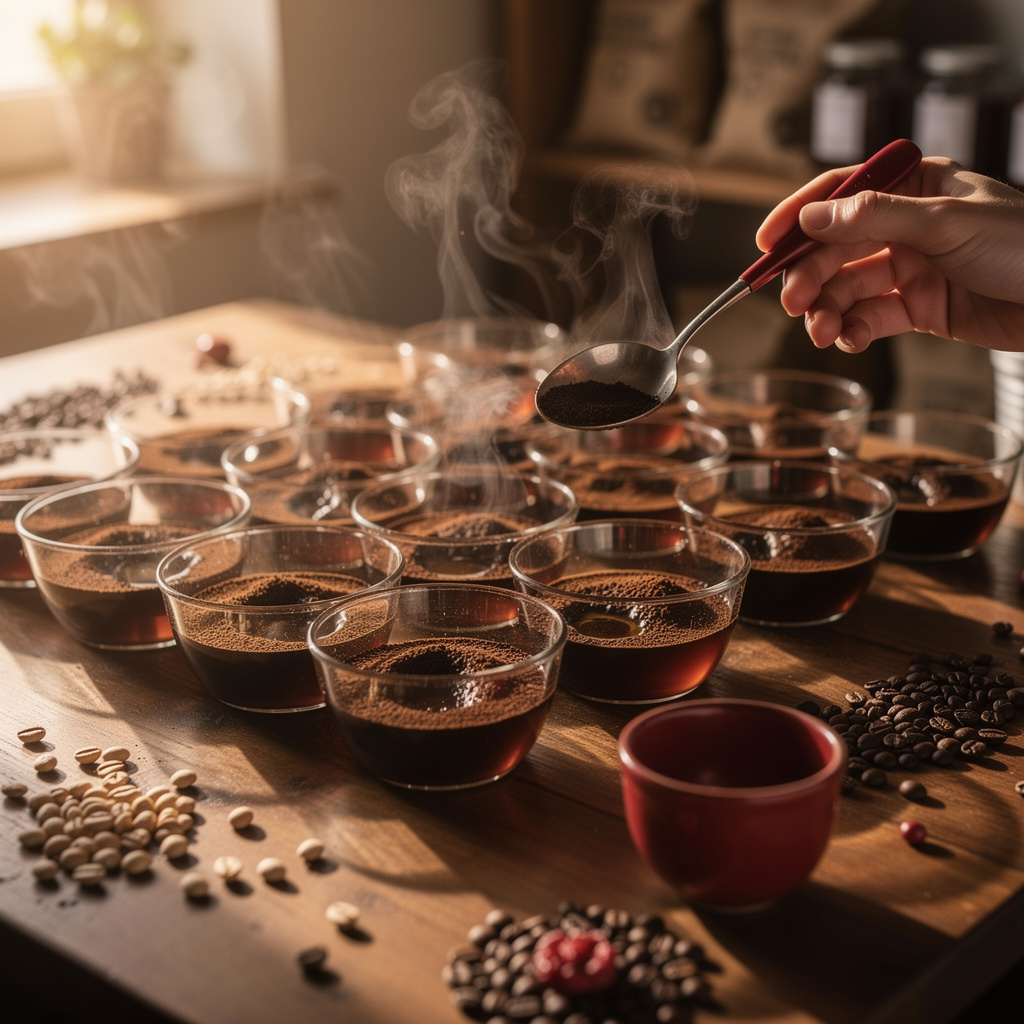 Cupping et évaluation sensorielle du café