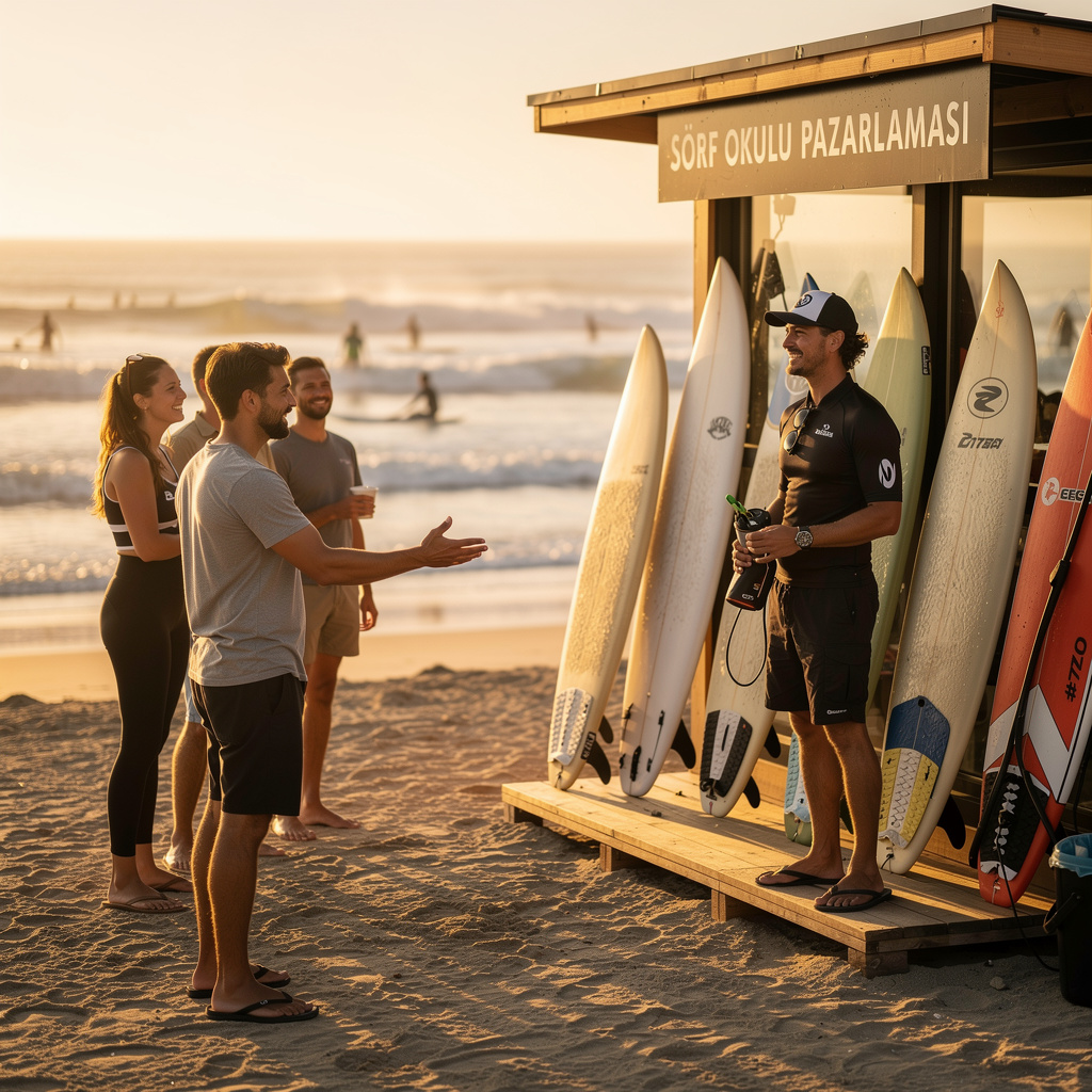 Marketing pour école de surf