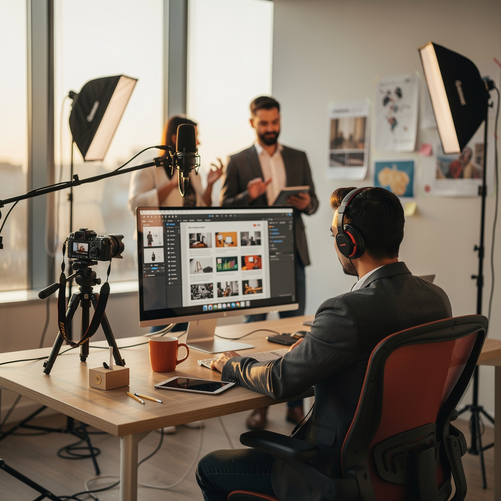 Marketing de studio de contenu