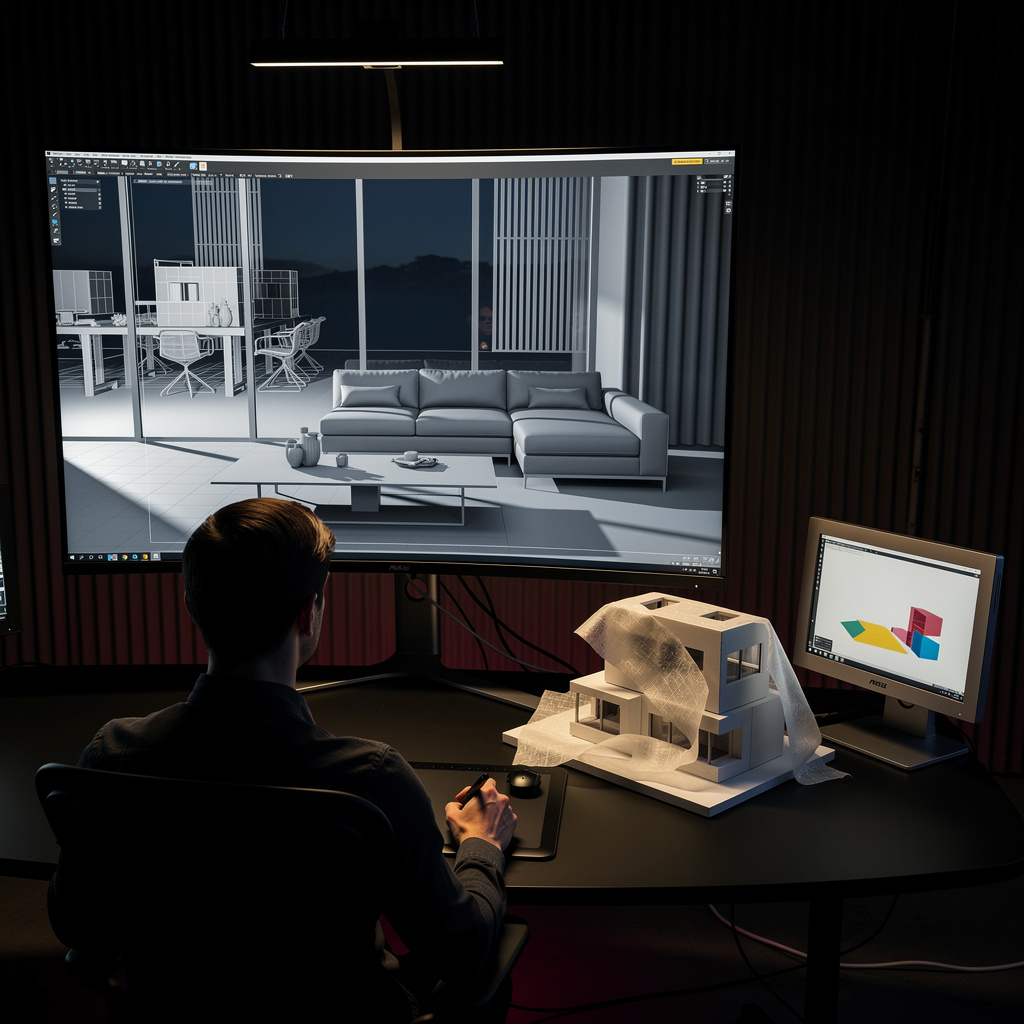 Marketing pour studio de visualisation 3D