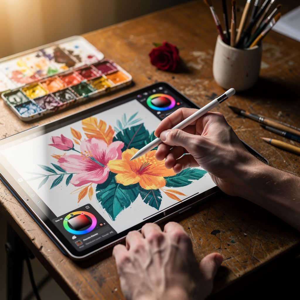 Illustration numérique avec Procreate