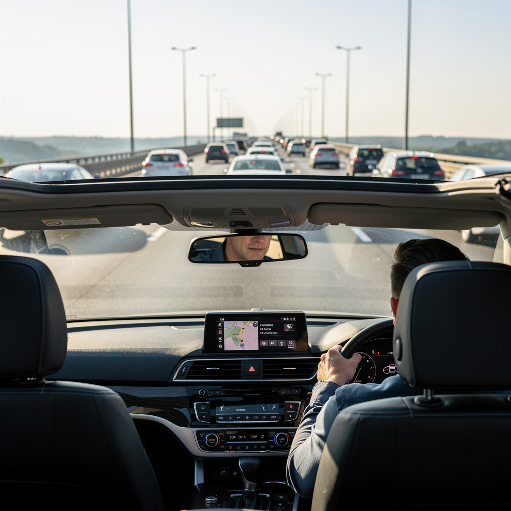 Sérénité en file et trafic