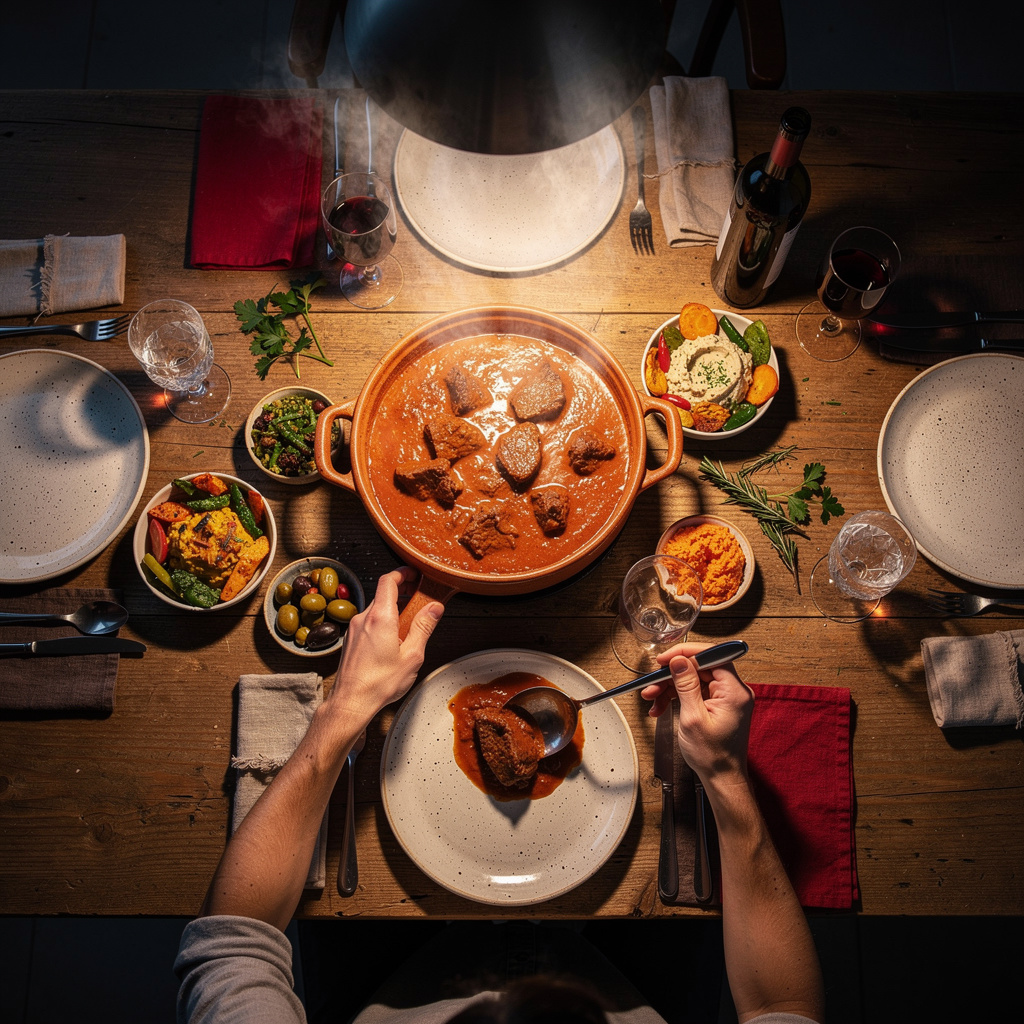 Recevoir à dîner