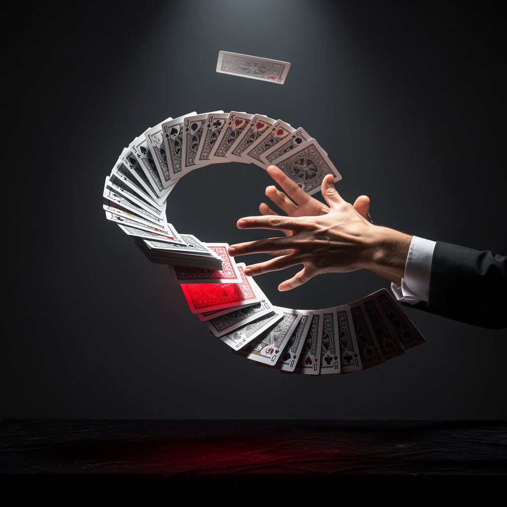 Tours de magie avec des cartes
