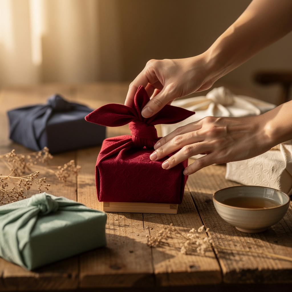 Furoshiki et emballage cadeau créatif