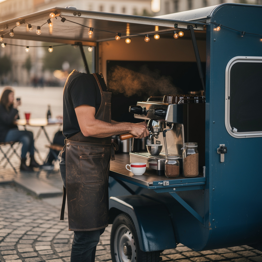 Lancer un coffee cart