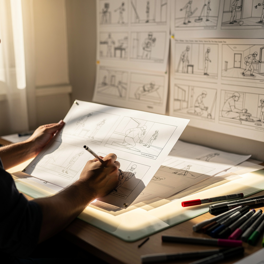 Storyboard pour la vidéo