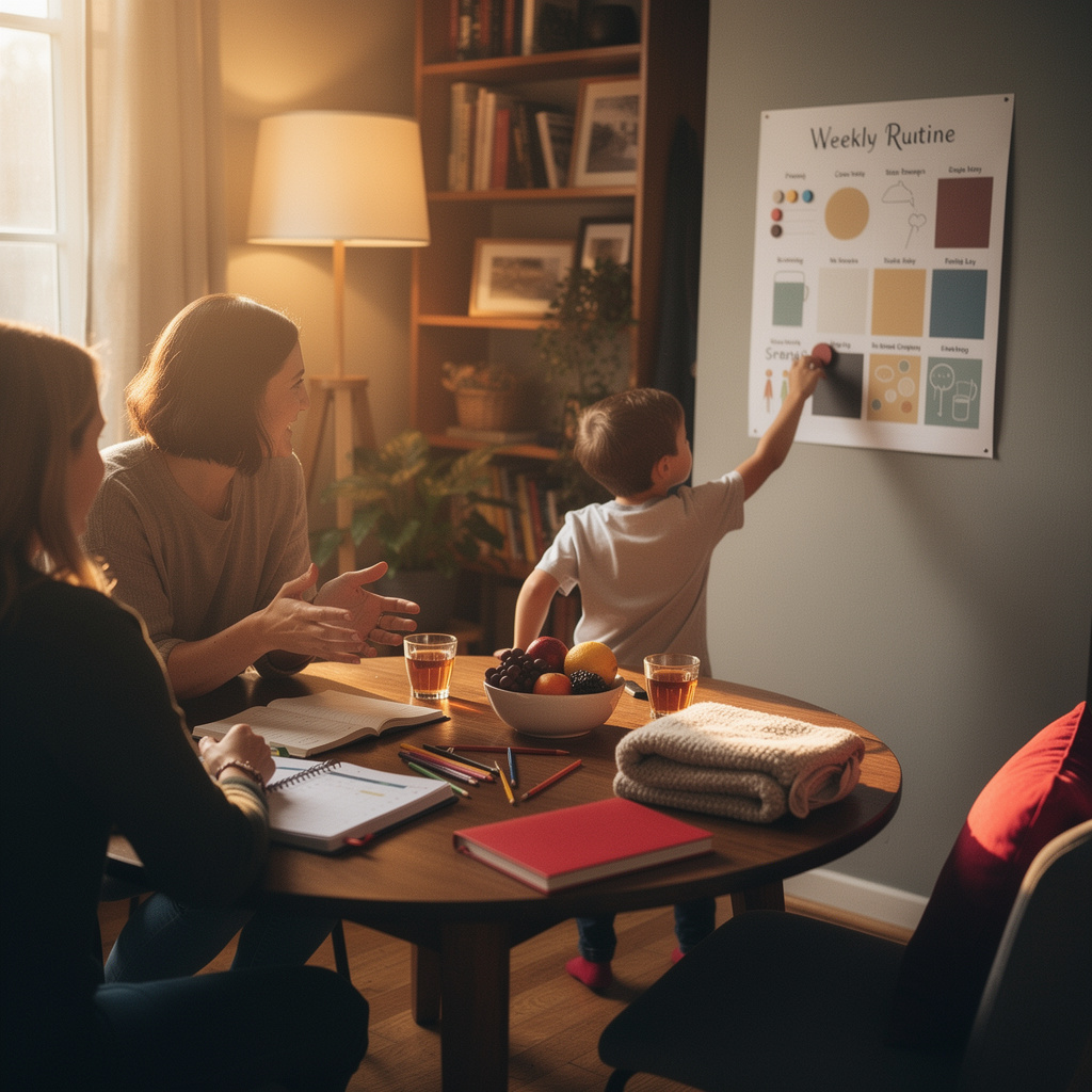 Réunions et routines familiales