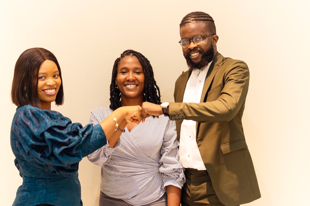 business team working together