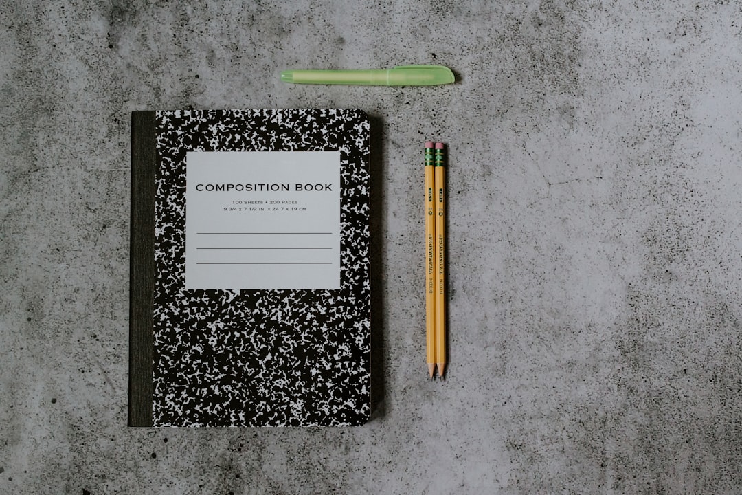 checklist and notebook