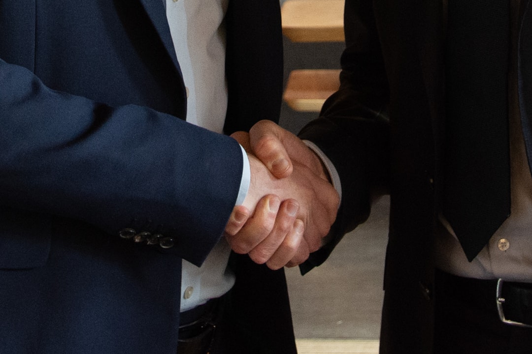professional networking handshake