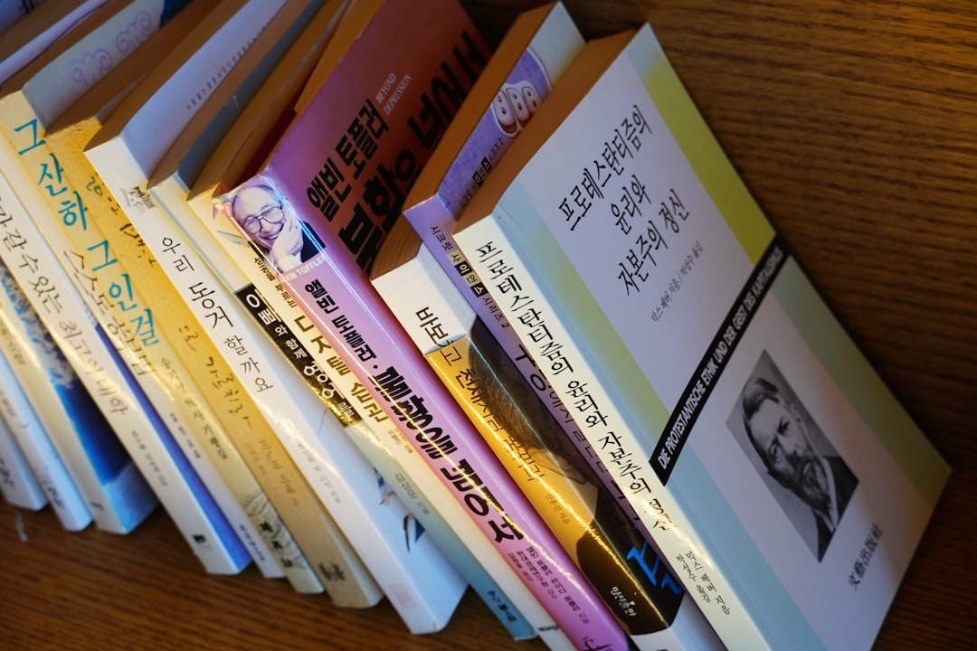 self improvement books stack