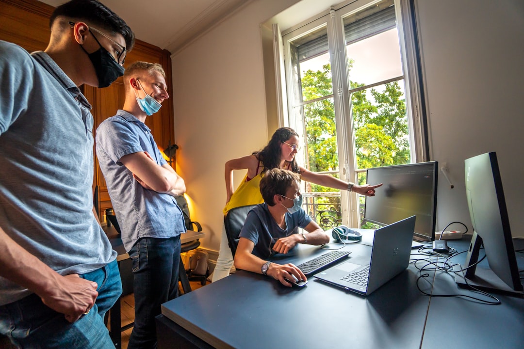 business team working together