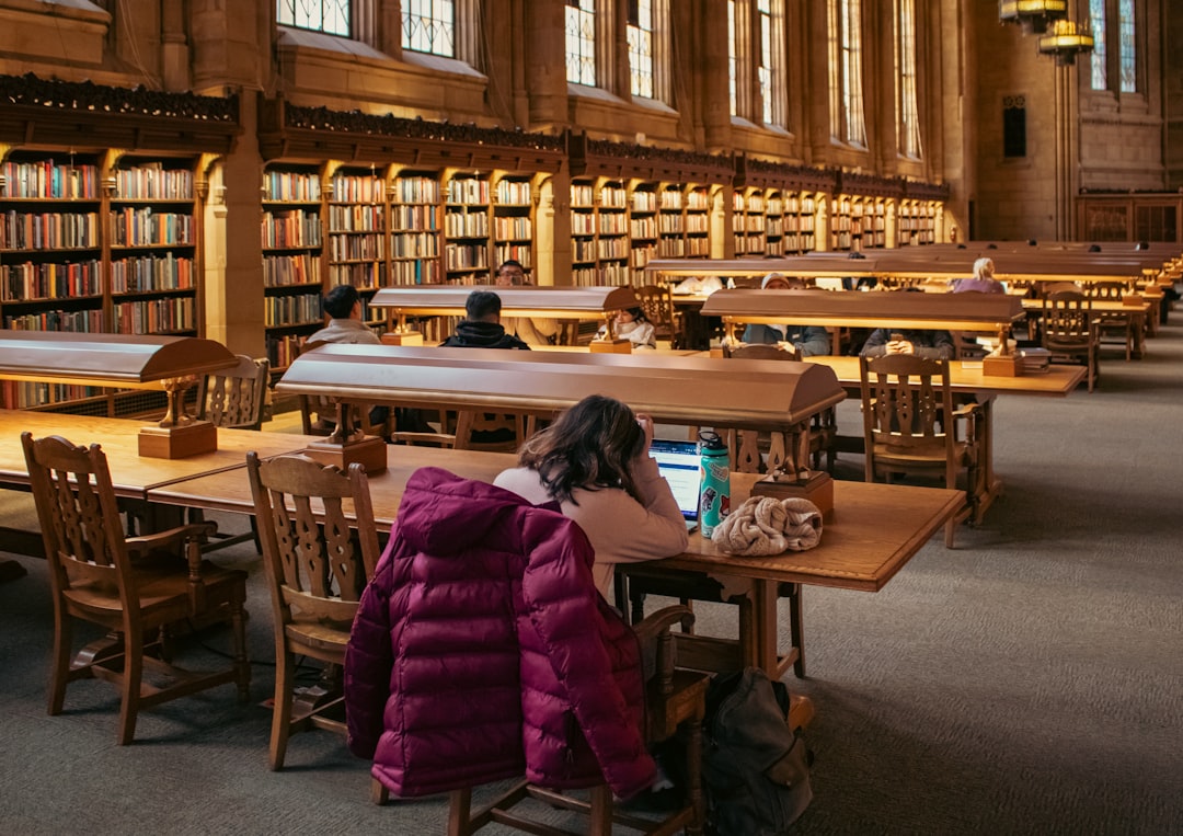 student studying laptop
