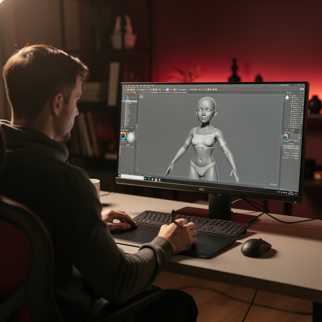 Design de Personnages 3D sur Blender