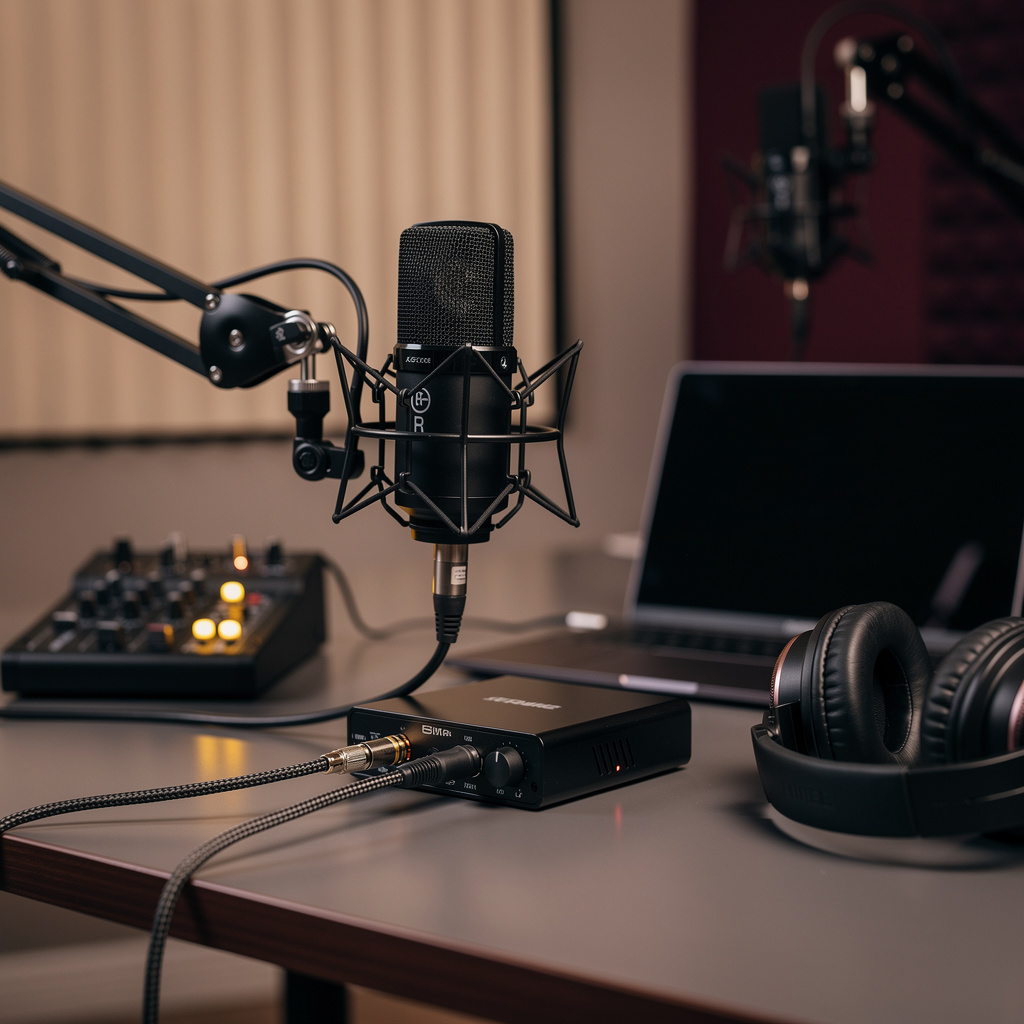 Configuration de studio podcast professionnel