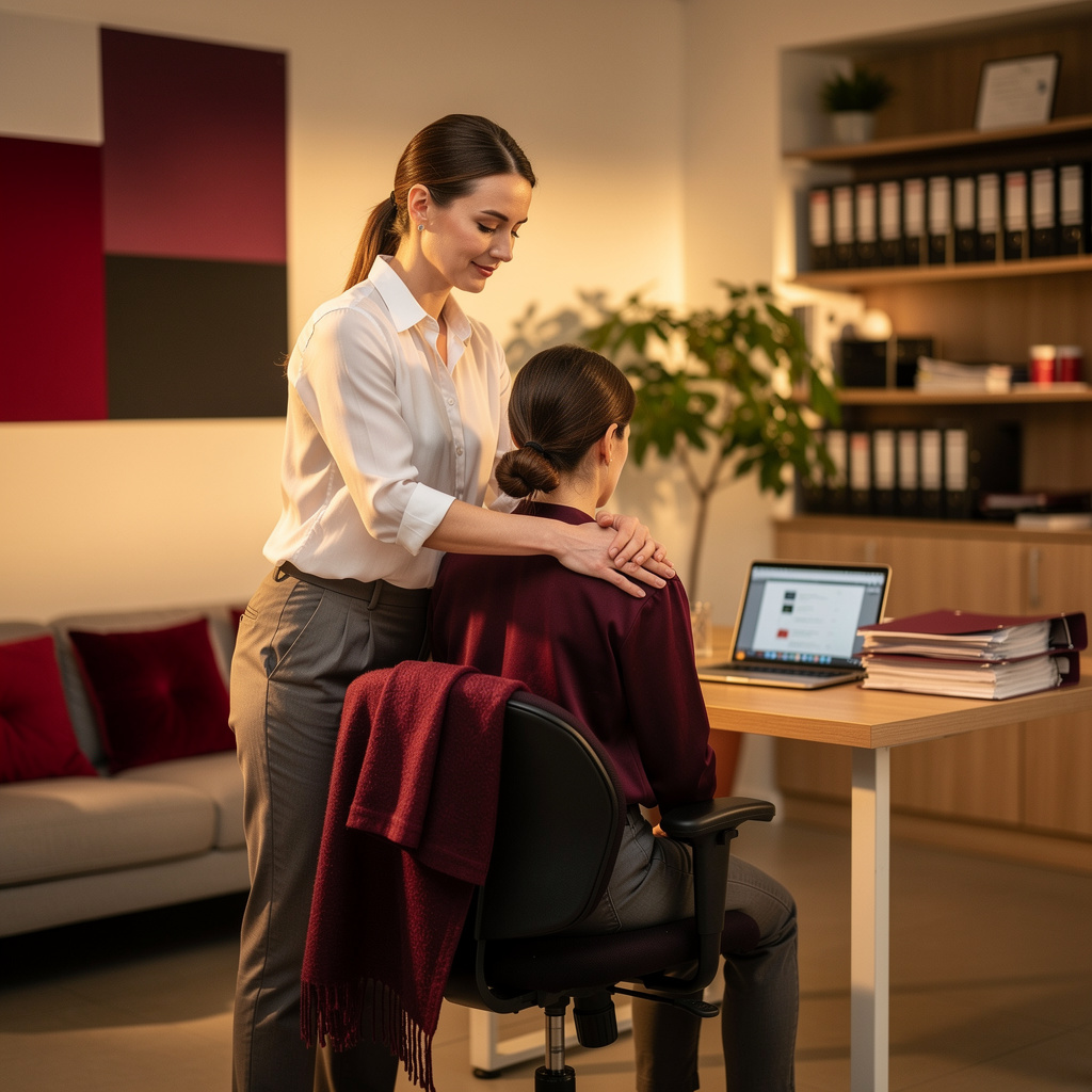 Gestion d'entreprise de massage en chaise