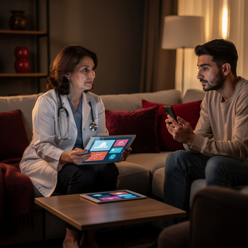 Soins virtuels au patient